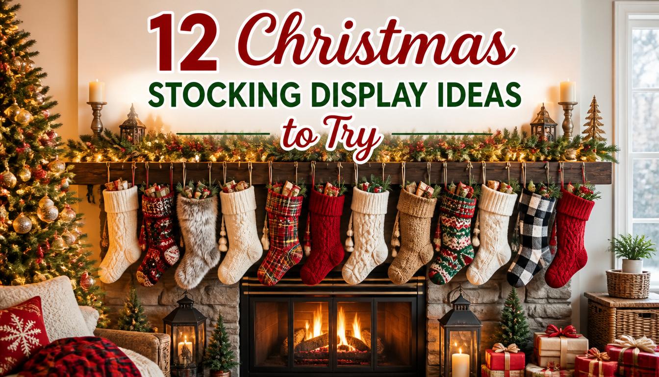 12 Christmas Stocking Display Ideas to Try