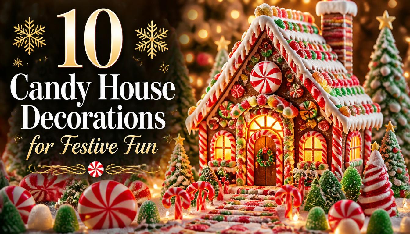 10 Candy House Decorations for Festive Fun