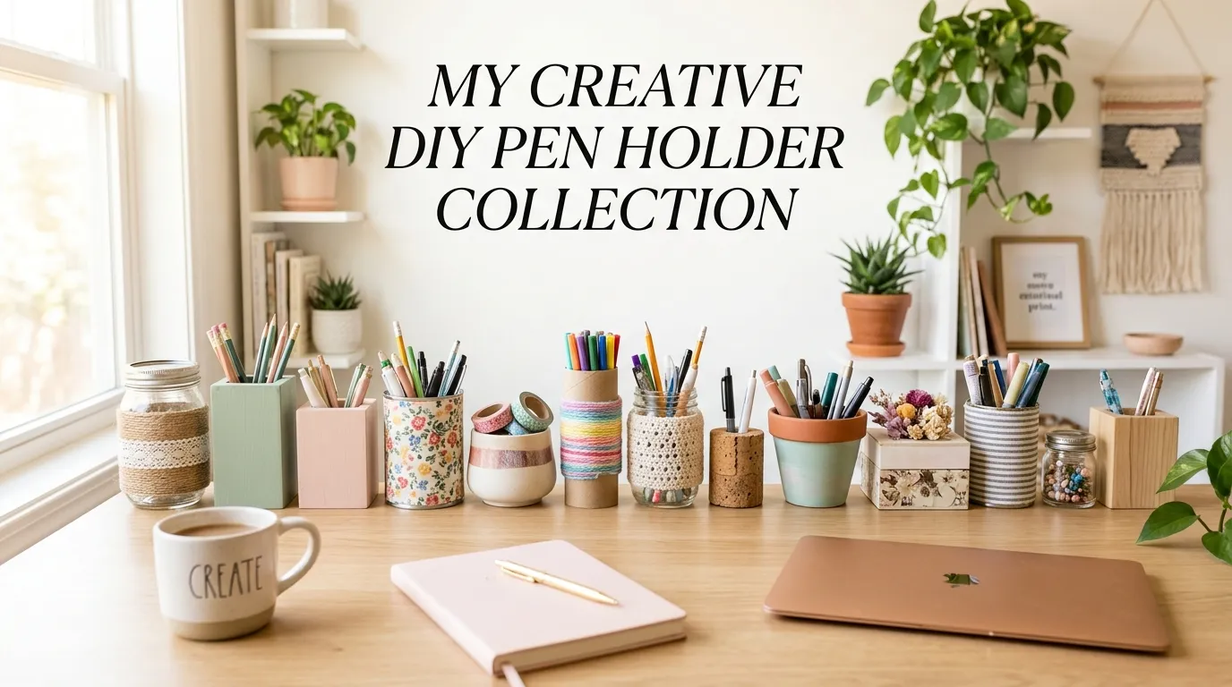 DIY Pen Holder Ideas for Stylish Desks