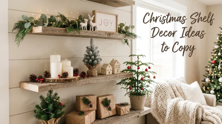 Christmas Shelf Decor Ideas to Copy