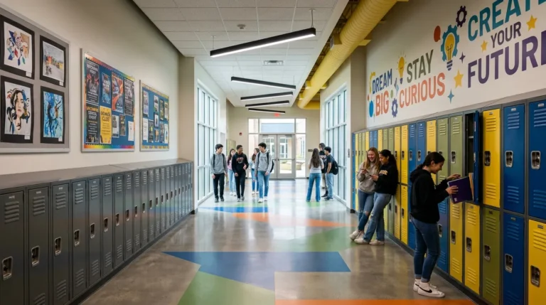 School Hallway With Lockers Ideas