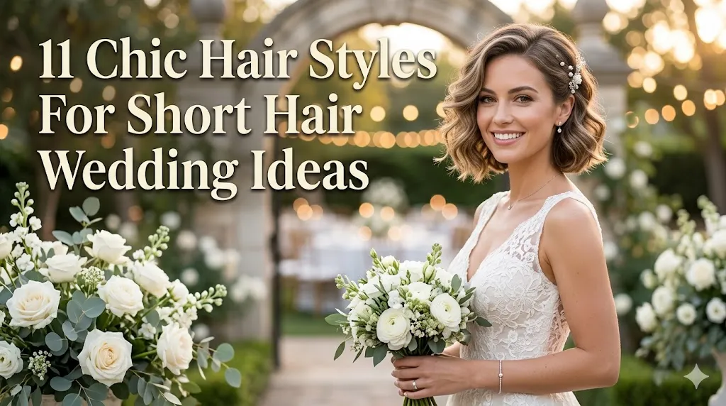 11 Chic Hair Styles For Short Hair Wedding Ideas