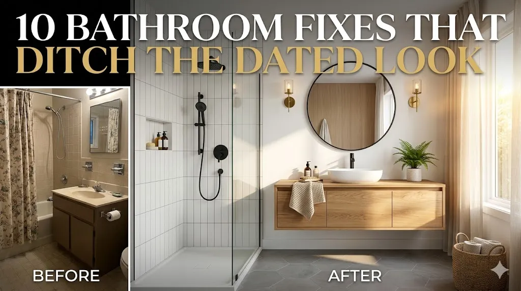 10 Bathroom Fixes That Ditch the Dated Look