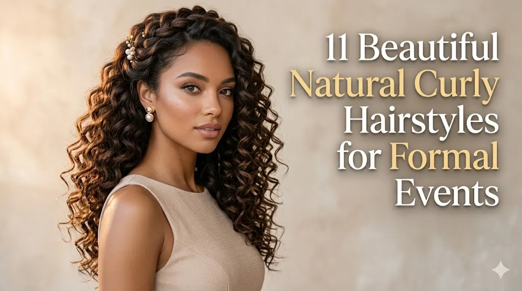 11 Beautiful Natural Curly Hairstyles For Formal Events Ideas