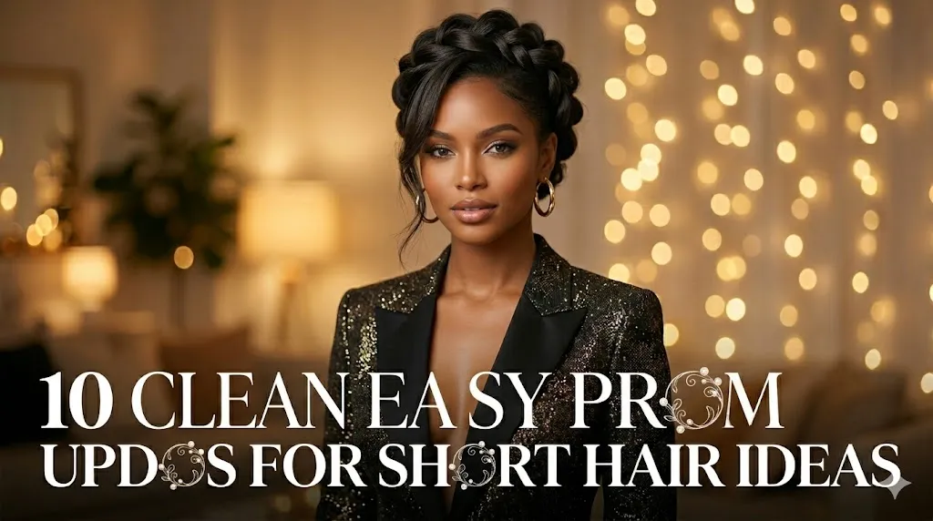 10 Clean Easy Prom Updos For Short Hair Ideas