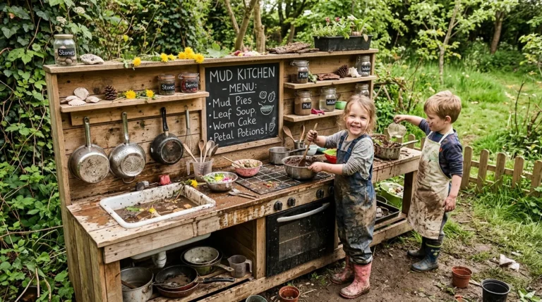 Mud Kitchen Ideas for Messy Play