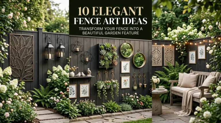 10 Elegant Fence Art Ideas 