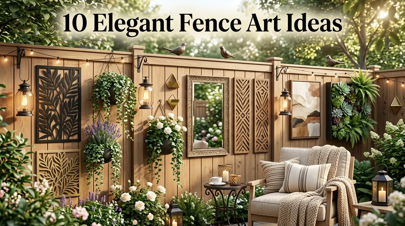 10 Elegant Fence Art Ideas 