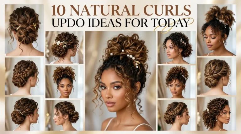 10 Natural Curls Updo Ideas For Today