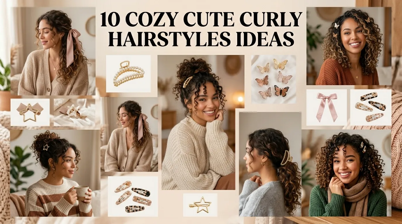 10 Cozy Cute Curly Hairstyles Ideas