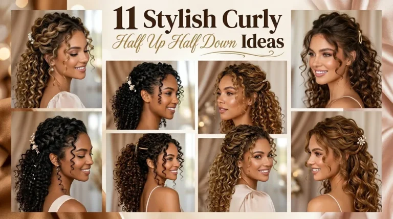 11 Stylish Curly Half Up Half Down Ideas