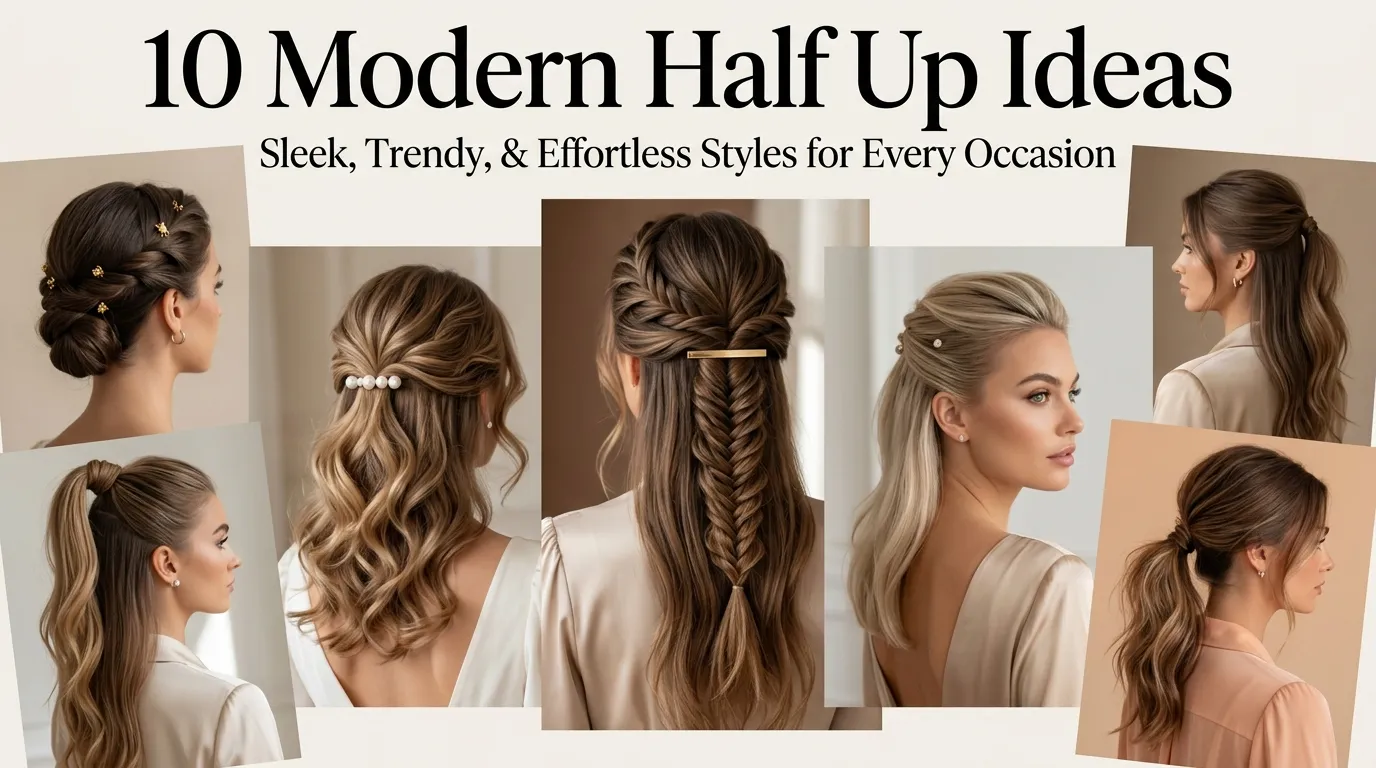 10 Modern Half Up Ideas
