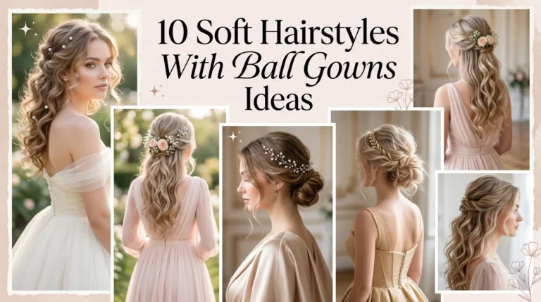 10 Soft Hairstyles With Ball Gowns Ideas
