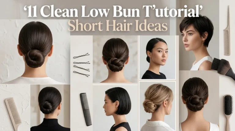 11 Clean Low Bun Tutorial Short Hair Ideas