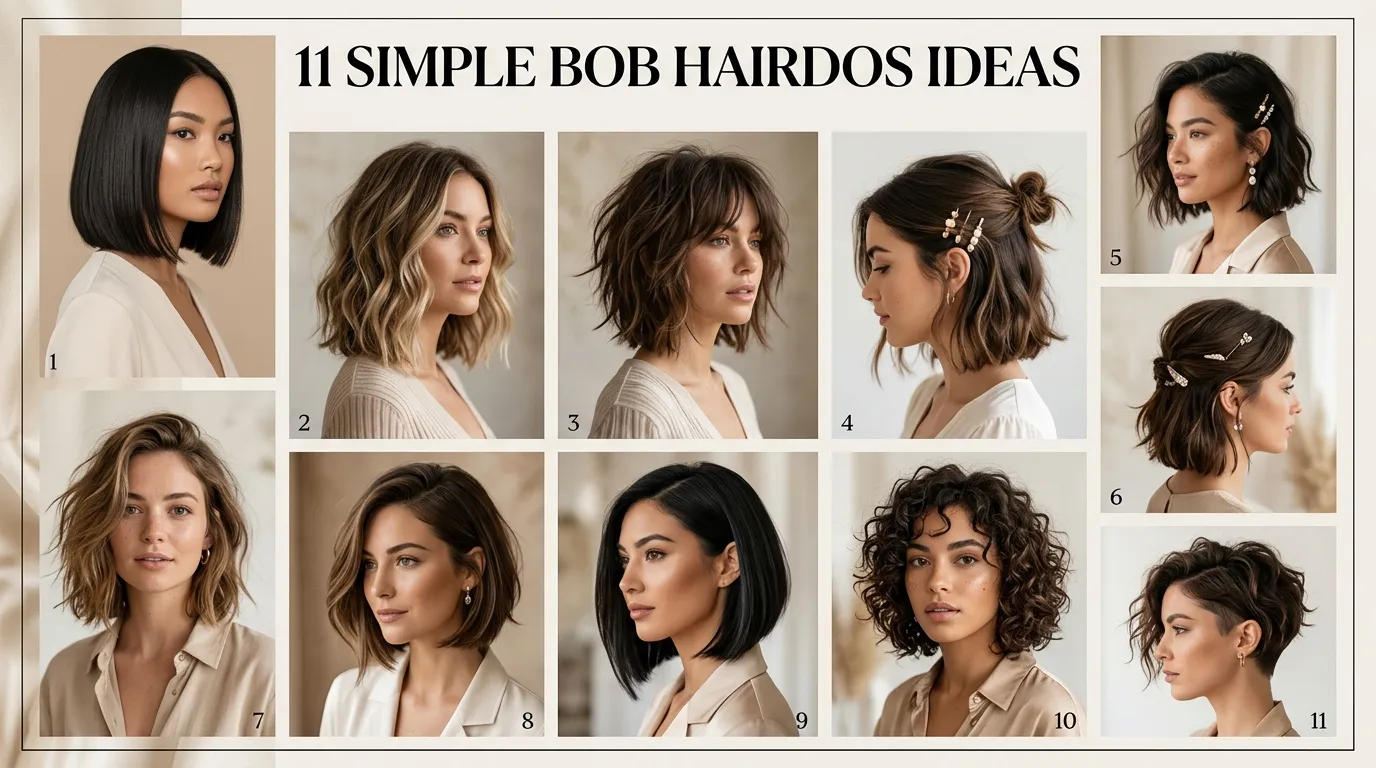 11 Simple Bob Hairdos Ideas