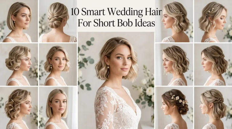 10 Smart Wedding Hair For Short Bob Ideas