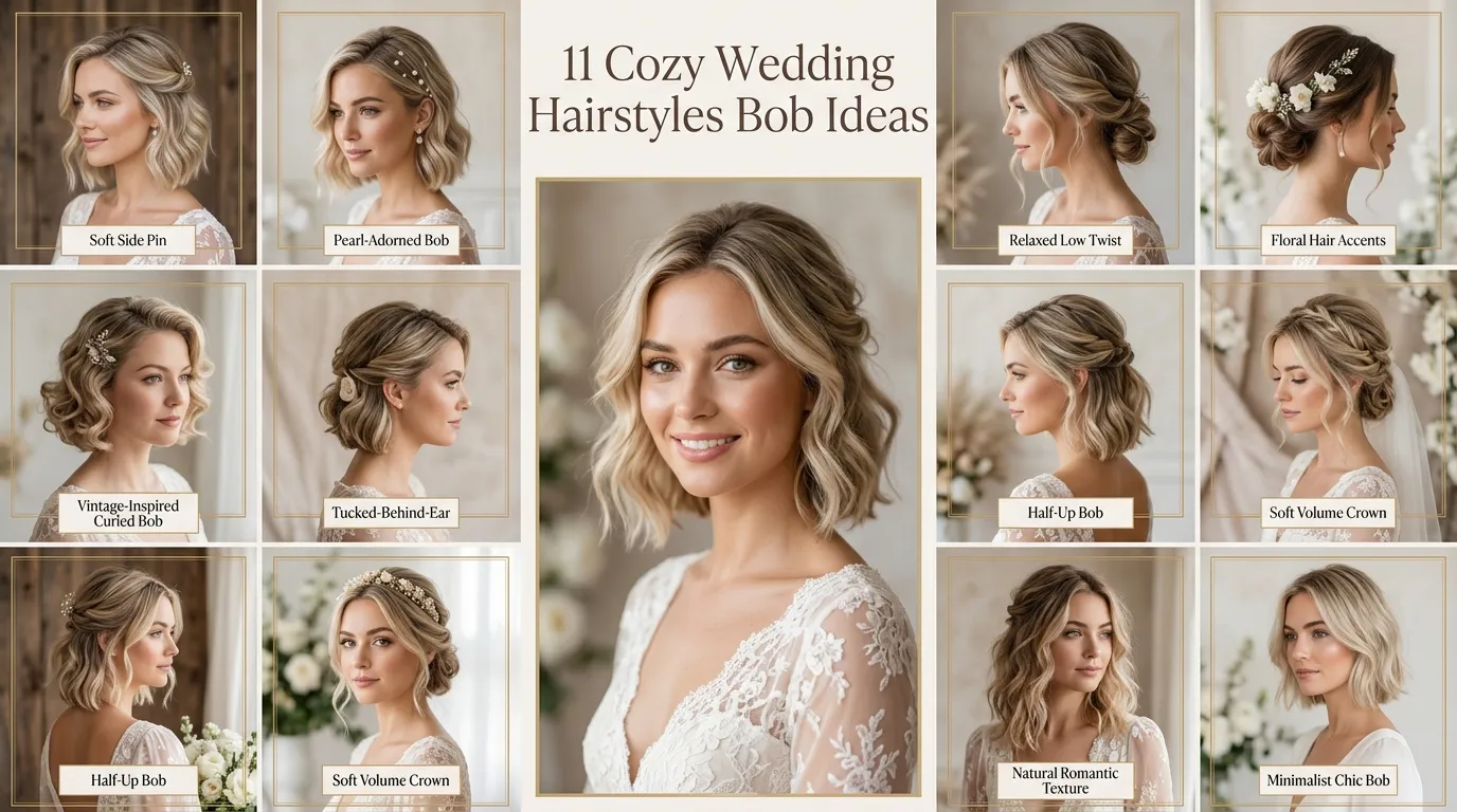 11 Cozy Wedding Hairstyles Bob Ideas