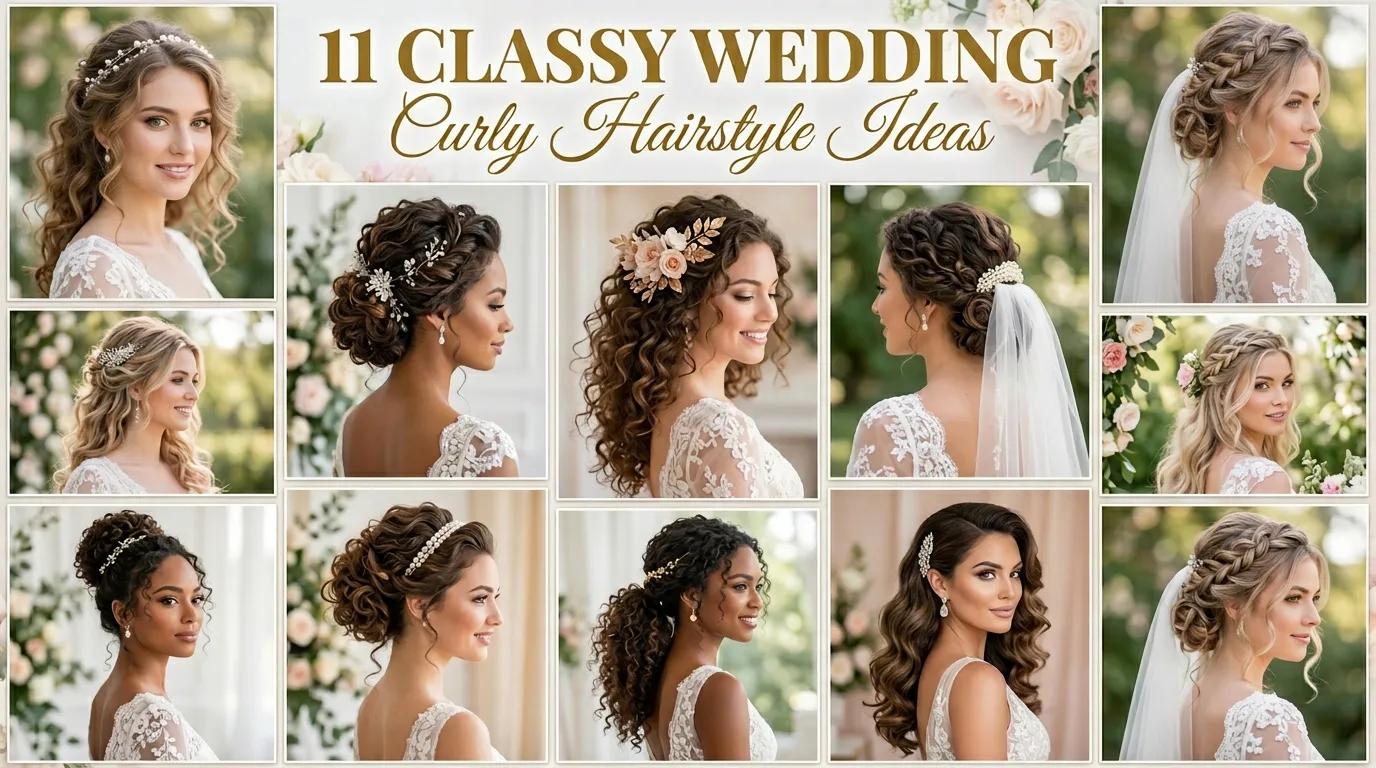 11 Classy Wedding Curly Hairstyle Ideas