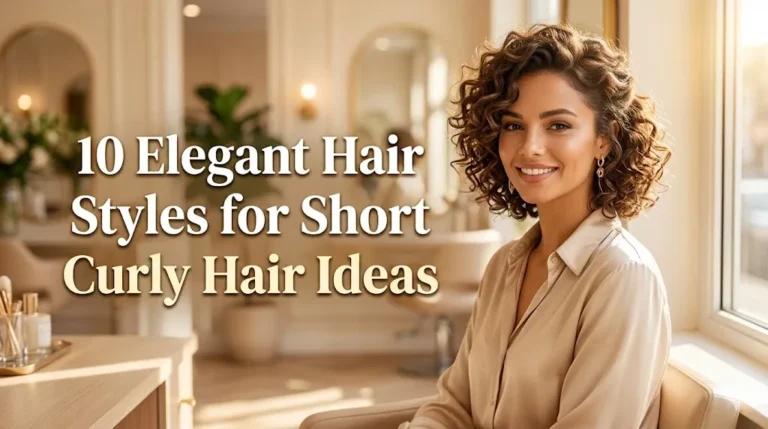 10 Elegant Hair Style For Short Curly Hair Ideas