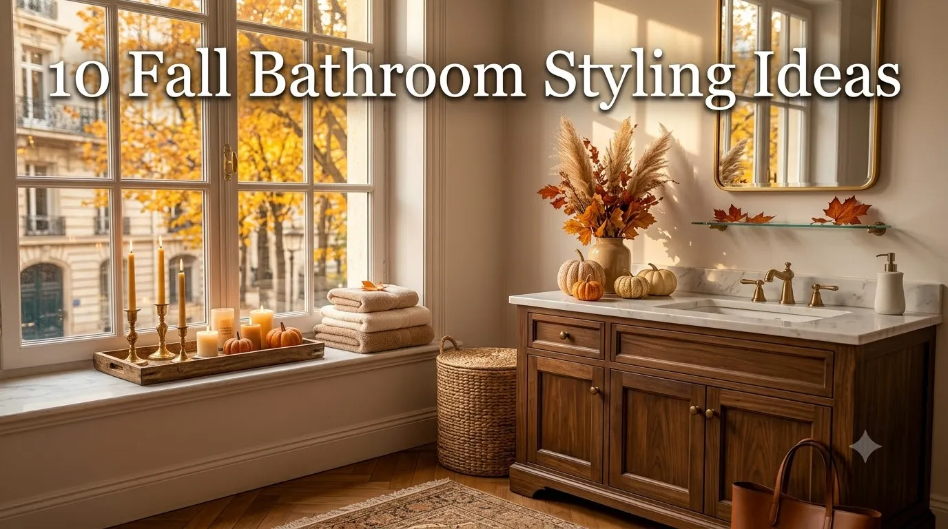 10 Fall Bathroom Styling Ideas