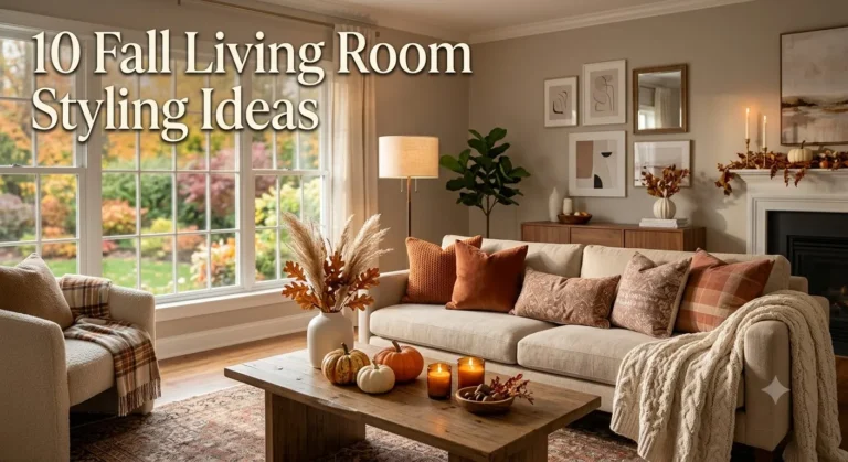 10 Fall Living Room Styling Ideas