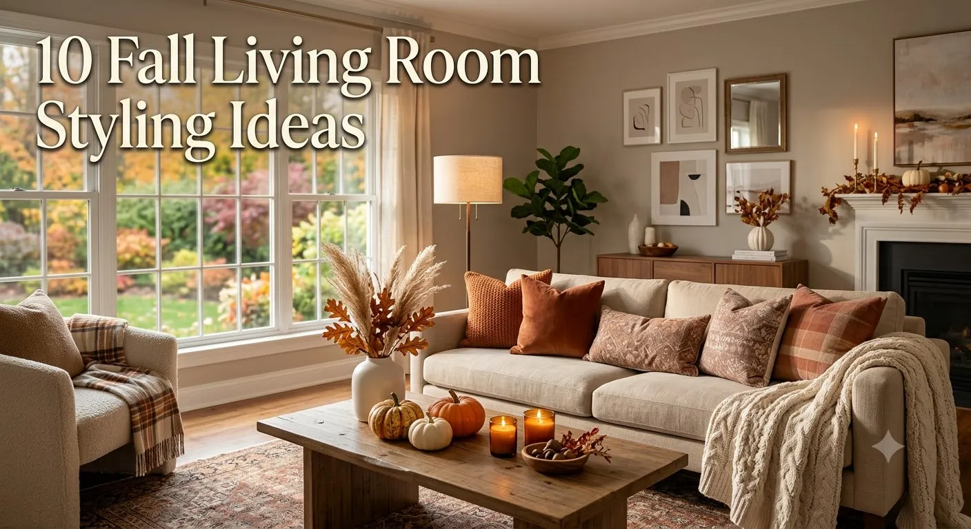 10 Fall Living Room Styling Ideas