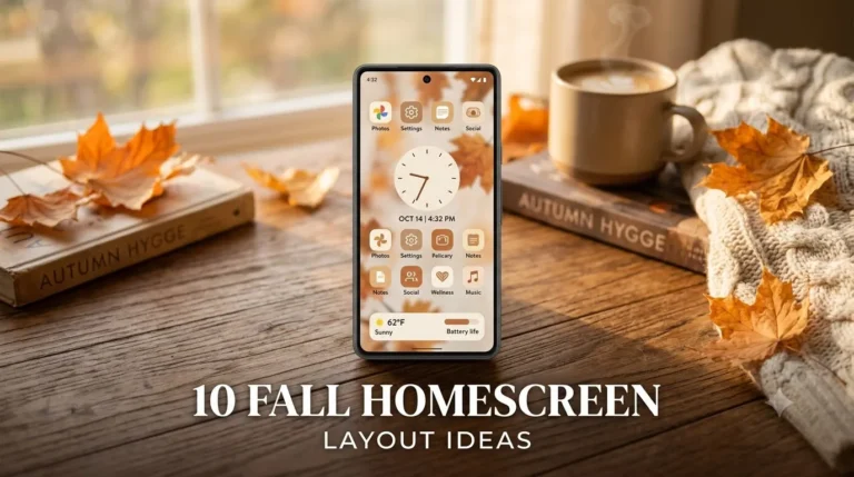 10 Fall Homescreen Layout Ideas