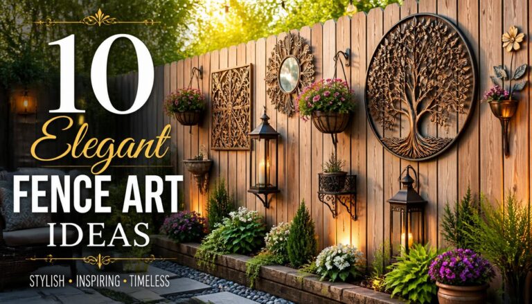 10 Elegant Fence Art Ideas