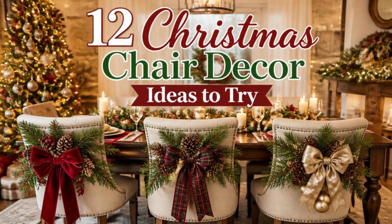 12 Christmas Chair Decor Ideas to Try