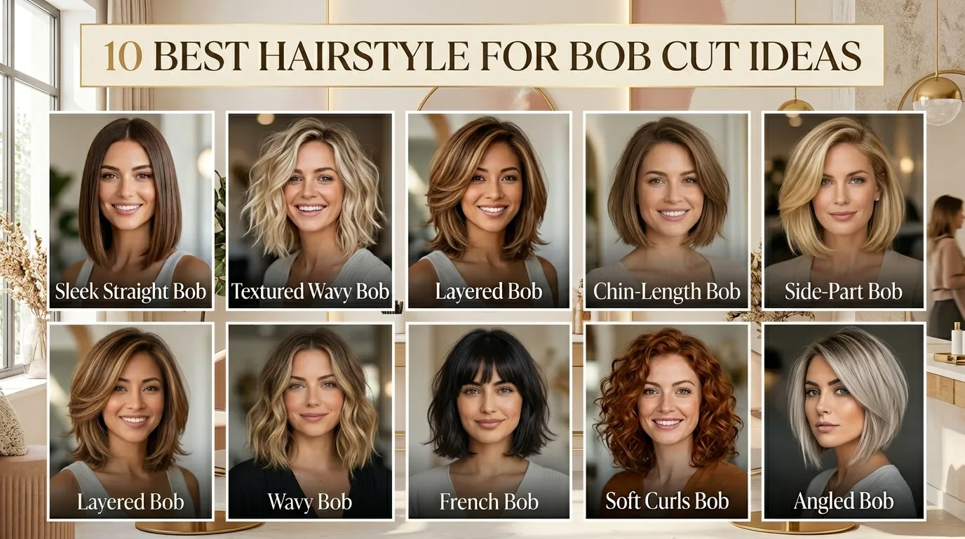10 Best Hairstyle For Bob Cut Ideas