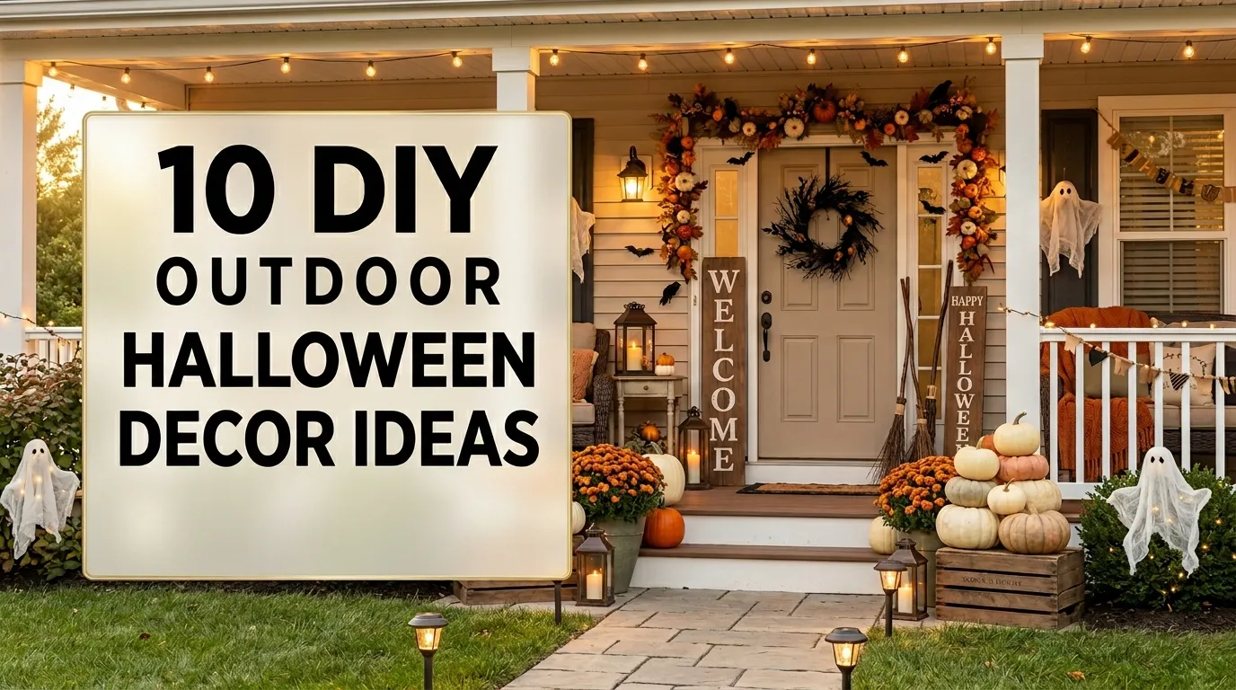 10 DIY Outdoor Halloween Decor Ideas