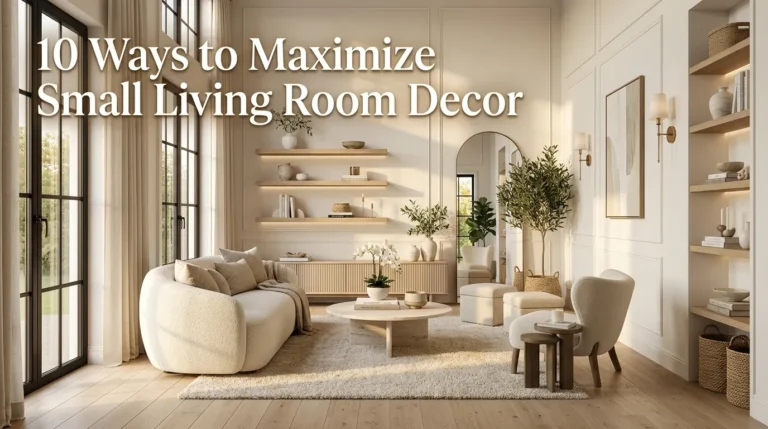 Maximize Small Living Room Decor
