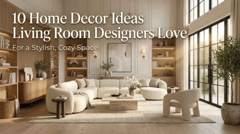 10 Home Decor Ideas Living Room Designers Love for a Stylish, Cozy Space