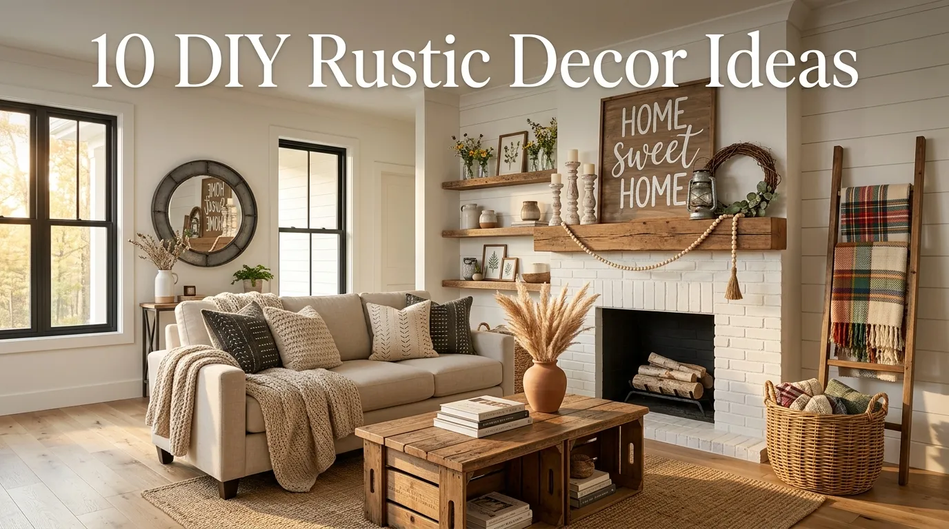 10 DIY Rustic Decor Ideas