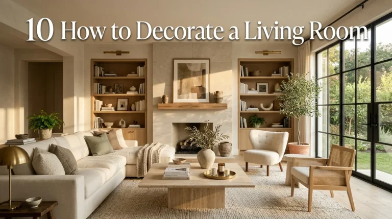 10 How to Decorate a Living Room