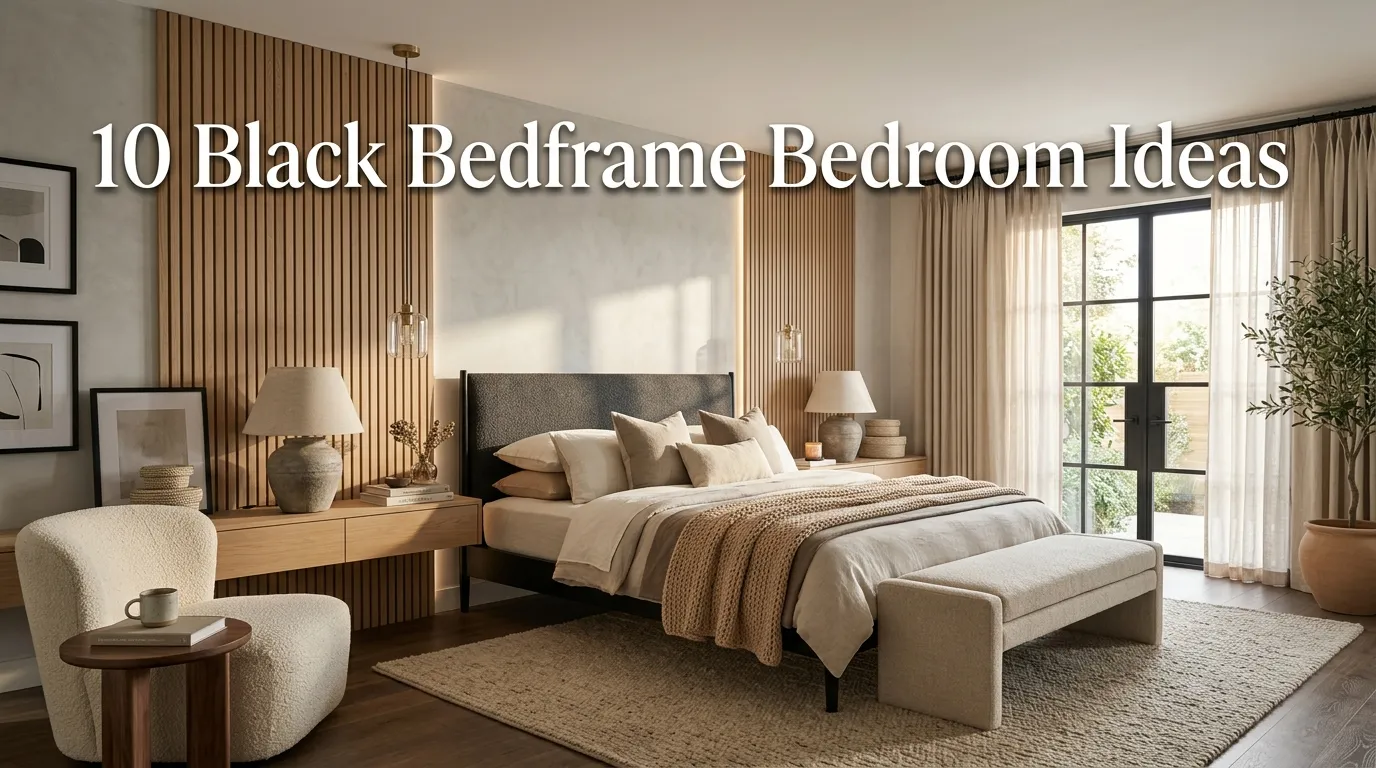 10 Black Bedframe Bedroom Ideas
