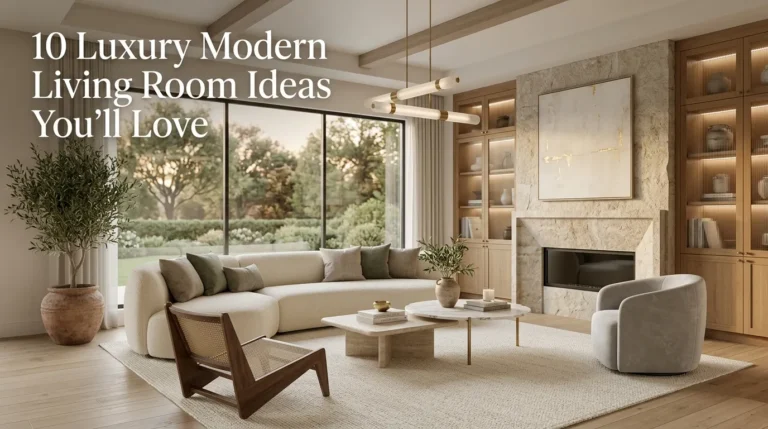 10 Luxury Modern Living Room Ideas You'll Love
