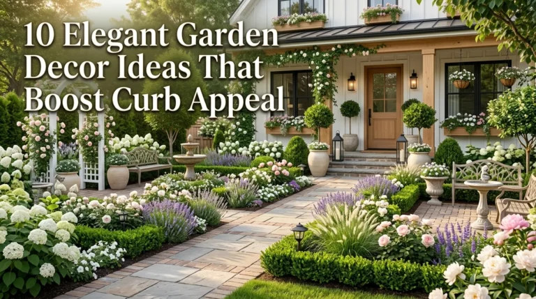 10 Elegant Garden Decor Ideas That Boost Curb Appeal