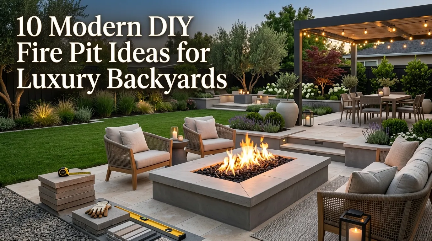 10 Modern DIY Fire Pit Ideas for Luxury Backyards