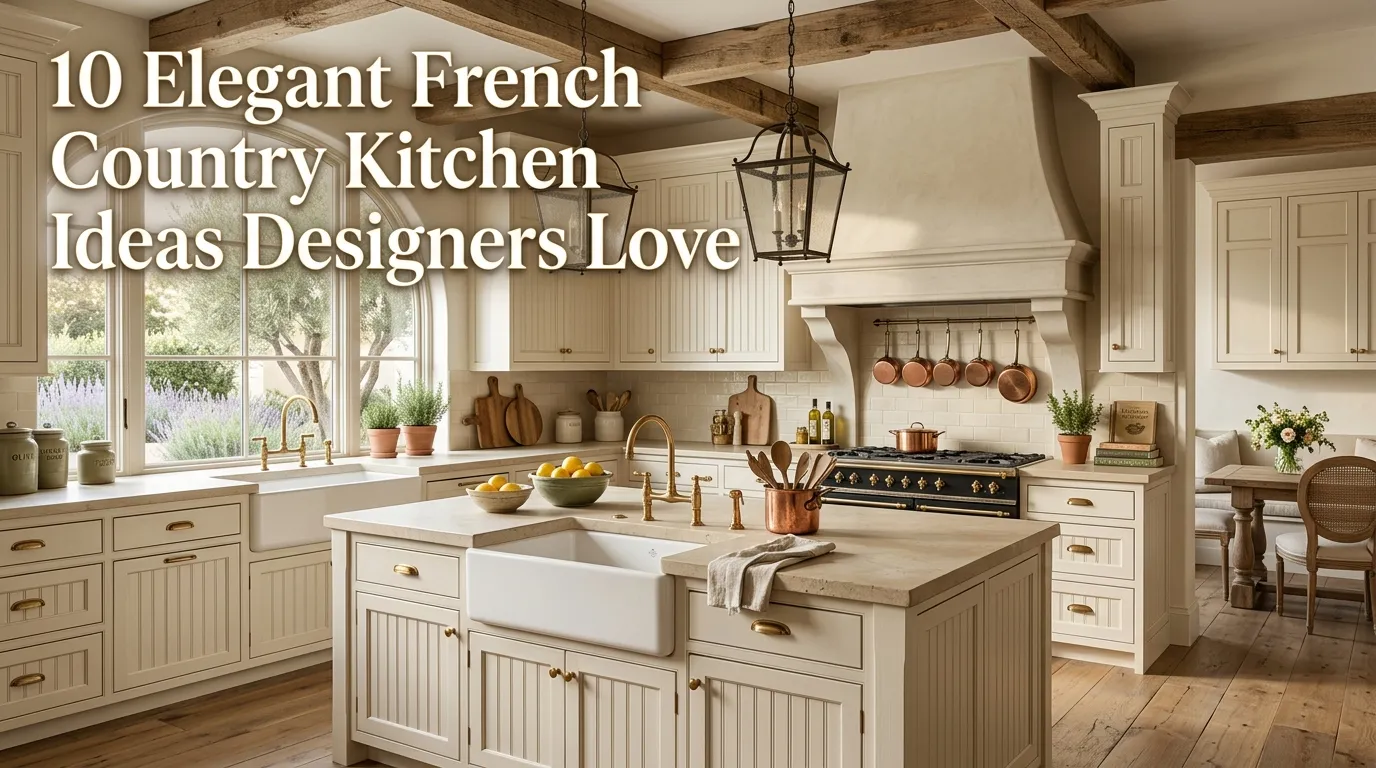 10 Elegant French Country Kitchen Ideas Designers Love