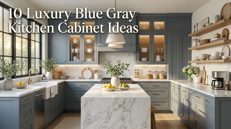 10 Luxury Blue Gray Kitchen Cabinet Ideas