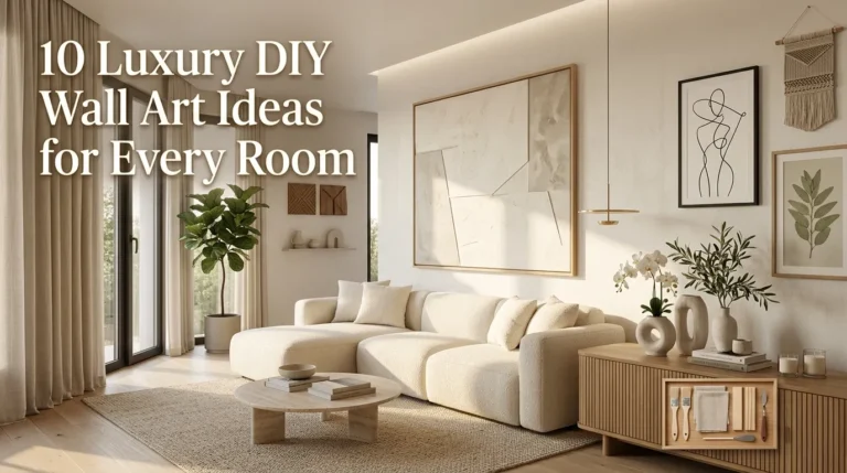 10 Luxury DIY Wall Art Ideas for Every Room