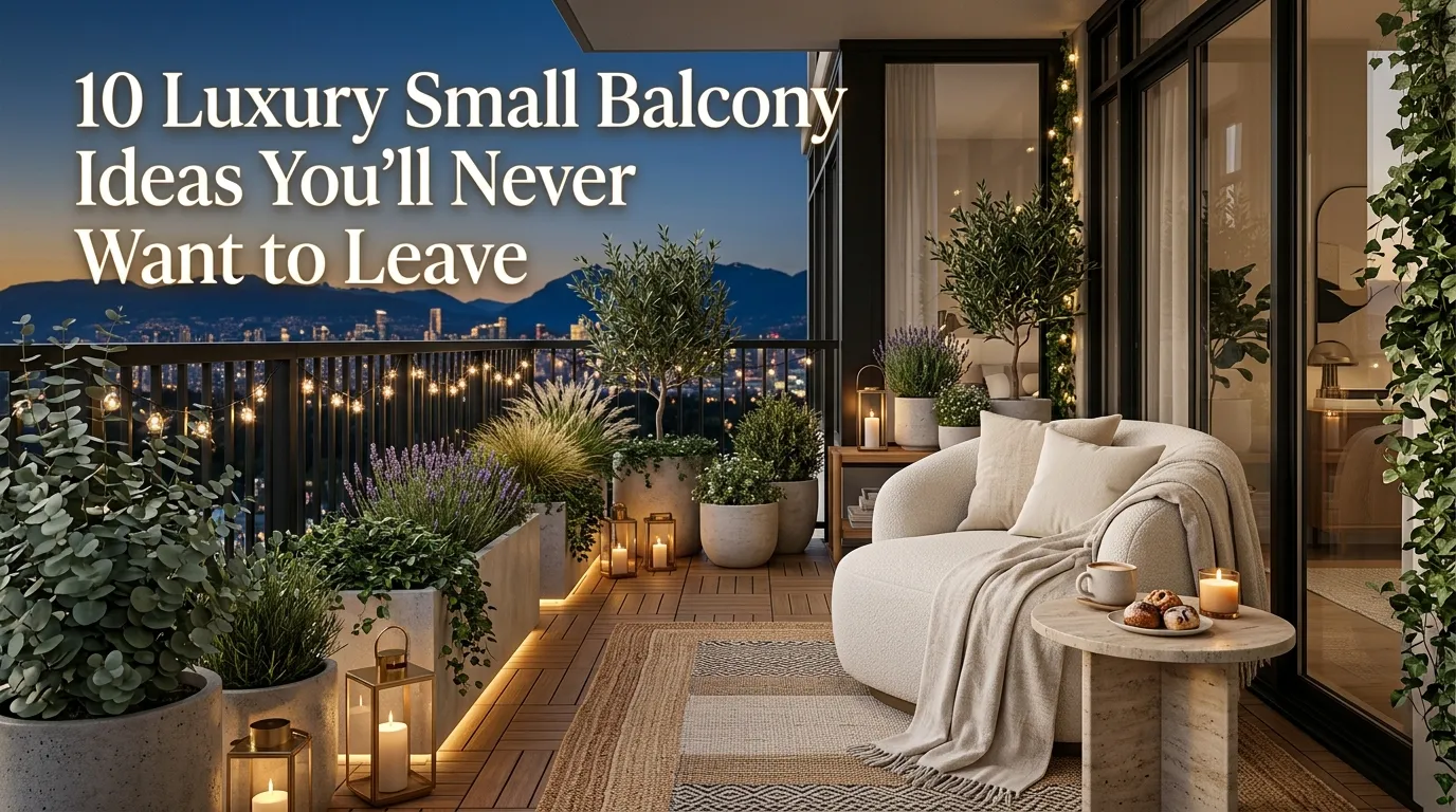 10 Luxury Small Balcony Ideas You'll Never Want to Leave