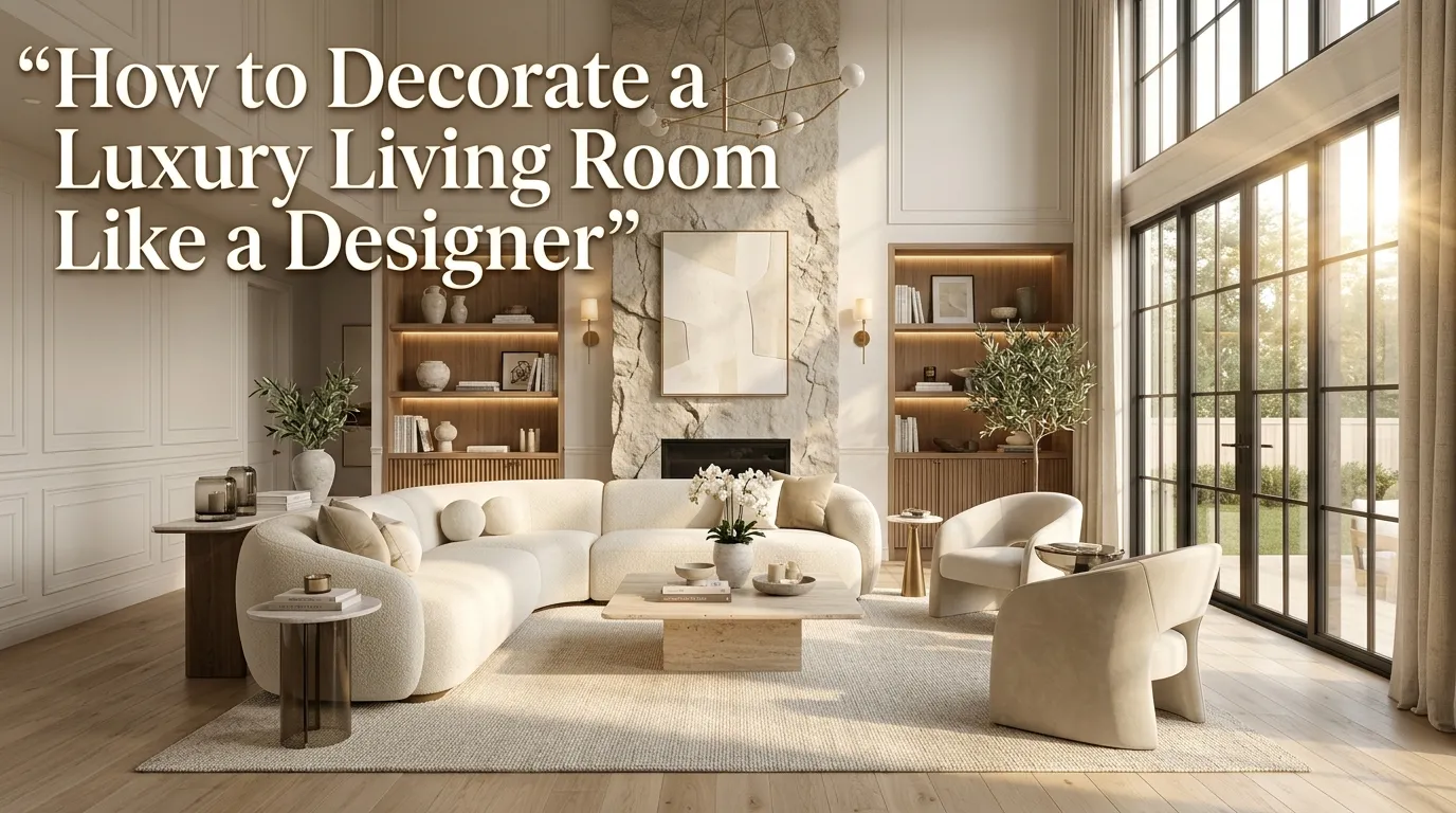 How to Decorate a Luxury Living Room Like a Designer