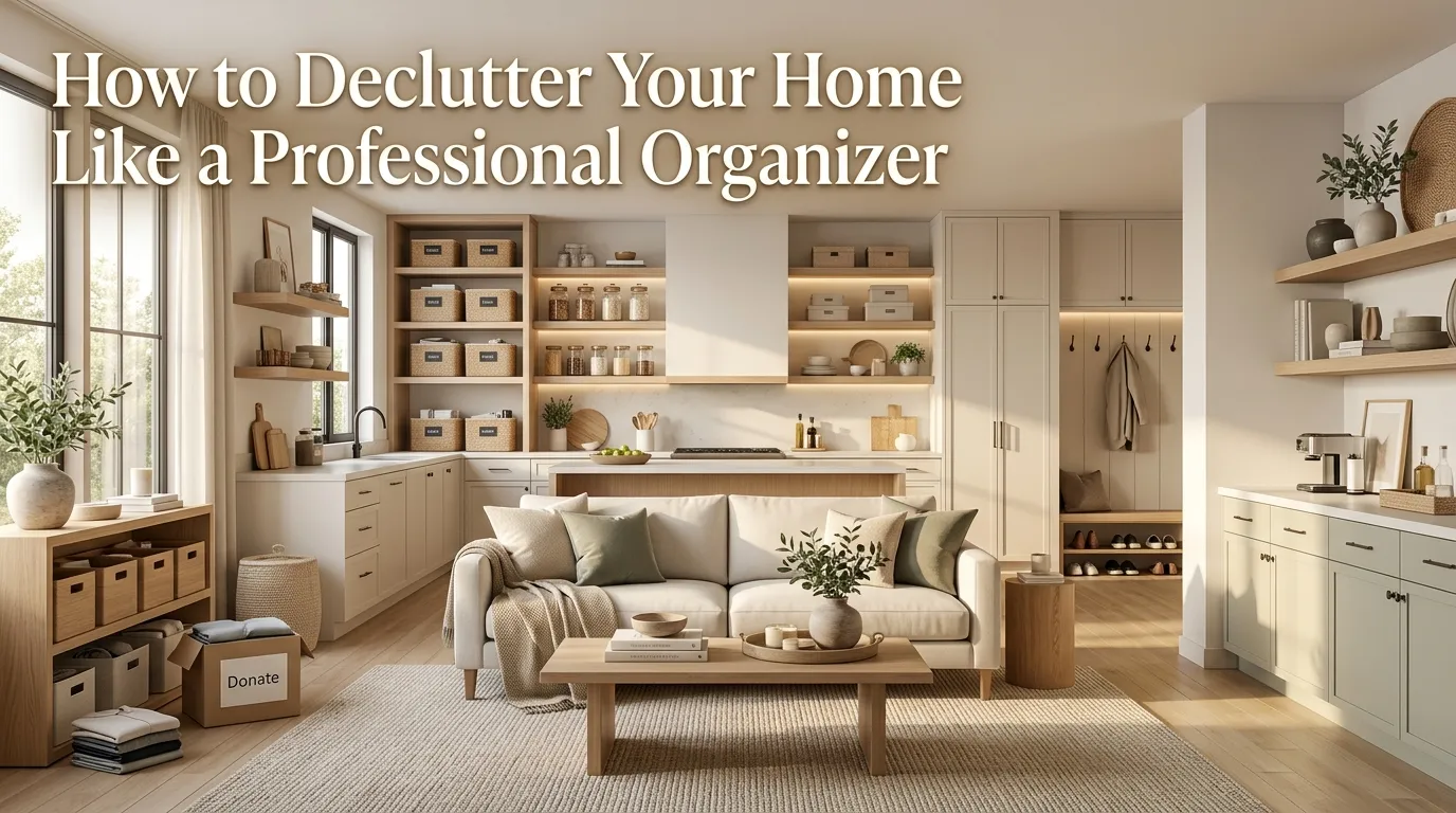 How to Declutter Your Home Like a Professional Organizer