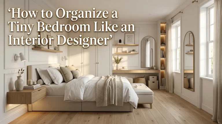 How to Organize a Tiny Bedroom Like an Interior Designer