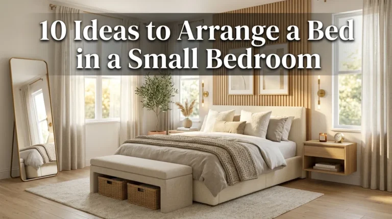 10 ideas Arrange bed in a small bedroom