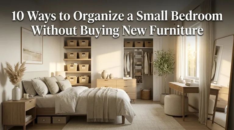 10 Ways to Organize a Small Bedroom Without Buying New Furniture