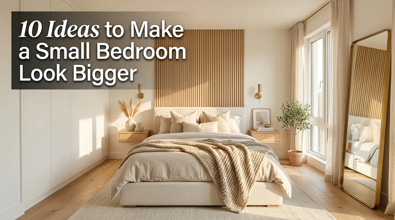 10 Ideas to Make a Small Bedroom Look Bigger
