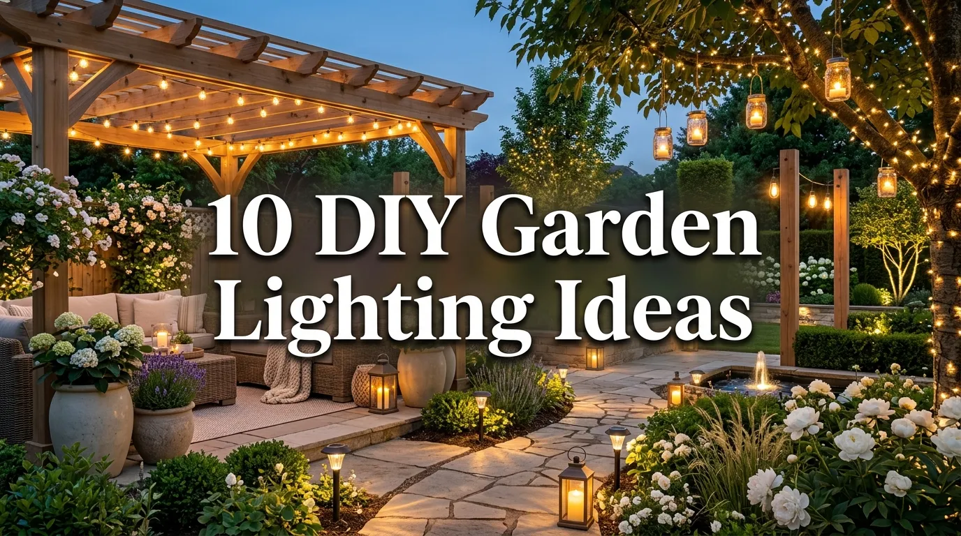 10 DIY Garden Lighting Ideas